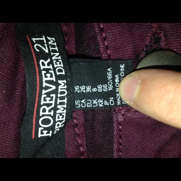 Maroon jeans - Picture 2 of 3